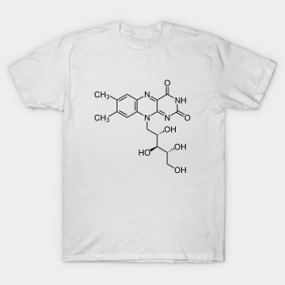 Vitamin B2 Riboflavin C17H20N4O6 Molecule T-Shirt